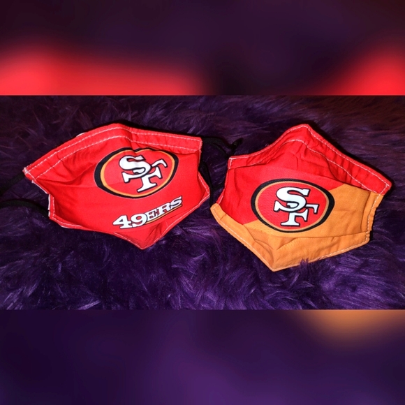 *NEW* San Francisco 49ers Face Mask Set - Picture 1 of 2